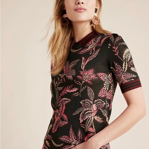Anthropologie Scotch & Soda Knitted 2-Piece Set Tropical Bloom - Picture 3 of 15